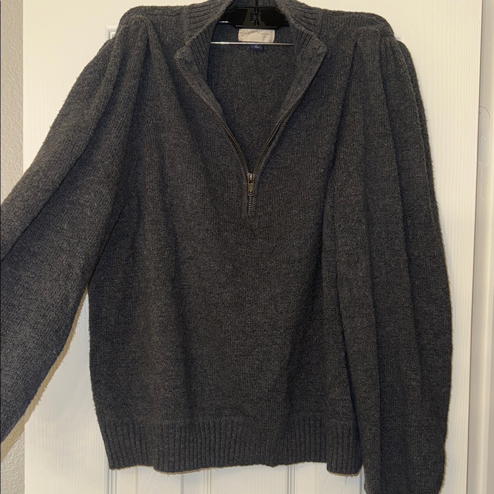 Charcoal Half-Zip Sweater